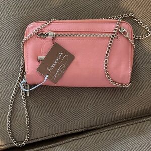 Francesca's Collections PeachWristlet with Chain